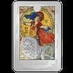 Stbrn mince The Chariot (Vz) 1 Oz 2022 (Tarotov karty) Color PROOF - (8.)