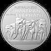 Stbrn mince Sumatran Elephant (Slon sumatersk) 1 Oz 2022 (Australia ZOO) - (3.)