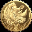 Exkluzivn zlat mince Big Five II - Rhino (Nosoroec) 1 Oz 2022 PROOF - (3.)