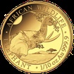 Zlatá mince 100 Schillings Elephant (Slon africký) 1/10 Oz 2023 (African Wildlife Series)