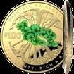 Exkluzivn zlat mince Daintree Rainforest (Daintree tropick detn prales) 1 Oz 2022 Dome Color PROOF (2.)