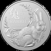 Stbrn mince Lunrn srie Year of the Rabbit (Rok krlka) 1 Oz 2023 (Lunar RAM)