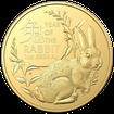 Zlat mince Lunrn srie Year of the Rabbit (Rok krlka) 1 Oz 2023 (Lunar RAM)