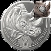 Stbrn mince Big Five II - Rhino (Nosoroec) 1 Oz 2022 - (3.)