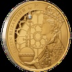 Exkluzivn zlat mince Krlovna Albta II.- 70. vro korunovace 1 Oz 2023 (H.M.Queen Elizabeth II.)(v minci je vsazen DIAMANT) PROOF