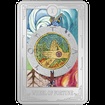 Stbrn mince Wheel of Fortune (Kolo tst) 1 Oz 2023 (Tarotov karty) Color PROOF - (11.)