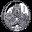 Exkluzivn stbrn mince 1 Oz The King of Chess (achy - Krl) Black PROOF