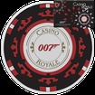 Stbrn mince James Bond 007- Casino Royale Chip (eton) 1 Oz 2023 Color karta