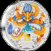 Lunrn srie III. - stbrn mince Year of the Dragon (Rok draka) 1kg 2024 Color Gold Privy Mark