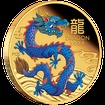 Lunrn srie III. - zlat mince Year of the Dragon (Rok draka) 1 Oz 2024 Color PROOF