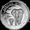 Stbrn mince 2000 Schillings Elephant (Slon africk) 1 kg 2015 (African Wildlife Series)