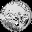 Lunrn srie - stbrn mince 1 Oz Year of the Sheep (Rok ovce) 2015 (Royal Mint)