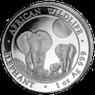 Stbrn mince 100 Schillings Elephant (Slon africk) 1 Oz 2014 (African Wildlife Series)
