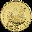 Lunrn srie - zlat mince 100 Pounds Year of the Rooster (Rok kohouta) 1 Oz 2017 (Royal Mint)