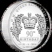 Stbrn mince Krlovna Albta II. 90.vro narozen (H.M.Queen Elizabeth II.) 1 Oz High Relief 2016 PROOF