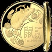 Exkluzivn zlat mince Lunrn srie Year of the Rat (Rok krysy) 1 Oz 2020 Dome PROOF (Lunar RAM)