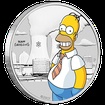 Stbrn mince The Simpsons - Homer 1/2 Oz 2020 karta