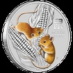 Lunrn srie III. - stbrn mince Year of the Mouse (Rok krysy) 1/2 Oz 2020 Color