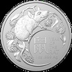 Stbrn mince Lunrn srie Year of the Rat (Rok krysy) 1 Oz 2020 (Lunar RAM)
