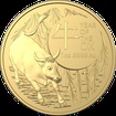 Zlat mince Lunrn srie Year of the Ox (Rok buvola) 1 Oz 2021 (Lunar RAM)