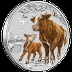 Lunrn srie III. - stbrn mince Year of the Ox (Rok buvola) 2 Oz 2021 Color