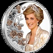 Exkluzivn stbrn mince Diana - Princezna z Walesu (60. vro narozen) 1 Oz 2021 Color (Rose Gold Plating) PROOF
