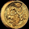 Exkluzivní zlatá mince 2 Oz Australian Dragon 2021 High Relief PROOF