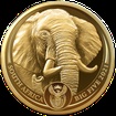 Exkluzivn zlat mince Big Five II - Elephant (Slon) 1 Oz 2021 PROOF - (1.)