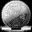 Stbrn mince 1812 - Nov mapa svta 1 Oz 2019 (Terrestrial Dome) PROOF - (1.)