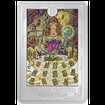 Stbrn mince The High Priestess (Veleknka) 1 Oz 2021 (Tarotov karty) Color PROOF - (3.)