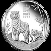 Lunrn srie III. - stbrn mince Year of the Tiger (Rok tygra) 1/2 Oz 2022  PROOF