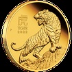 Lunární série III. - zlatá mince Year of the Tiger (Rok tygra) 1/4 Oz 2022 PROOF