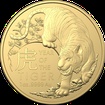 Zlat mince Lunrn srie Year of the Tiger (Rok tygra) 1 Oz 2022 (Lunar RAM)