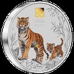 Lunrn srie III. - Exkluzivn stbrn mince Year of the Tiger (Rok tygra) 1 kg 2022 Color Gold Privy Mark