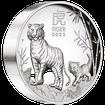 Lunrn srie III. - stbrn mince Year of the Tiger (Rok tygra) 5 Oz 2022 High Relief PROOF