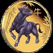 Lunrn srie III. - exkluzivn zlat mince Year of the Ox (Rok buvola) 1 Oz 2021 Color PROOF