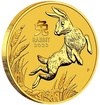 Lunrn Zlat investin mince "Year of the Rabbit" Rok Zajce 1 Oz 2023