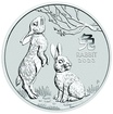 Stbrn mince Rok Zajce 1000 g