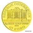 Zlat investin mince 1/10 Oz 10 EUR Wiener Philharmoniker stand