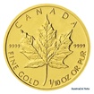 Zlat investin mince 1/10 Oz 5 CAD Maple Leaf stand