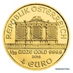 Zlatá investiční mince 1/25 Oz 4 EUR Wiener Philharmoniker stand