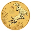 Zlatá investiční mince Australská Lunární Série III. 2023 Králík 7,78 g (1/4 Oz)