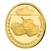 Zlat mince Obrnn technika - Mk IV Churchill proof 3,11 g (1/10 Oz)