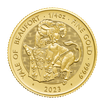 Zlatá investiční mince The Royal Tudor Beast &quot;Yale of Beaufort&quot; 2023 7,78 g (1/4 Oz)