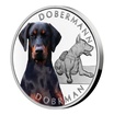 Stbrn mince Ps plemena - Dobrman proof 31,1 g (1 Oz)