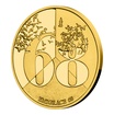 Zlatá mince Pražské jaro - Emigrace 68 proof 7,78 g (1/4 Oz)