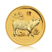 Zlatá investiční mince Australská Lunární Série II. 2019 Vepř 7,78 g (1/4 Oz)