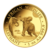 Zlat investin mince Africk divoina Somlsk slon 31,1 g (1 Oz)