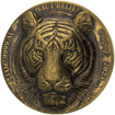 Big Five Asia - Tygr 1oz vysok relif, antique finish 2023 - zlat mince