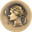 Arethusa 1oz antique finish 2023 - zlat mince